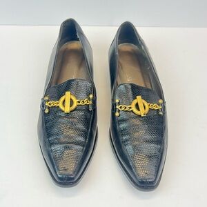 Allure Loafers Women’s Size 8.5M Black Leather Vintage